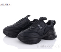 Кроссовки Ailaifa 8117 black піна