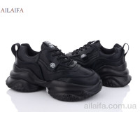 Кроссовки Ailaifa 8112 all black піна