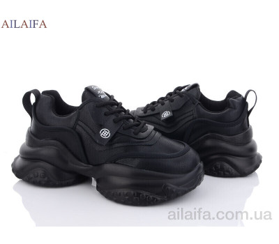 Кроссовки Ailaifa 8112 all black піна