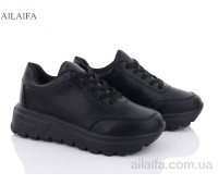Кроссовки Ailaifa 2385 all black піна