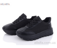 Кроссовки Ailaifa 2382 all black піна
