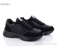 Кроссовки Ailaifa A2361 black піна