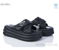 Шлепки Ailaifa 7019 all black